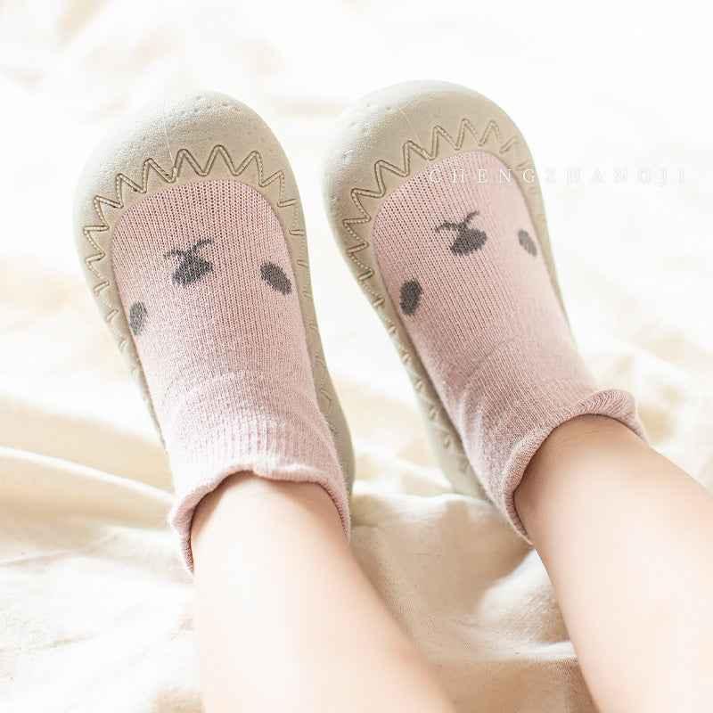 Baby Non-Slip Cotton Floor Socks - Soft Breathable Socks with Cartoon Designs - Shello's Creative Boutique