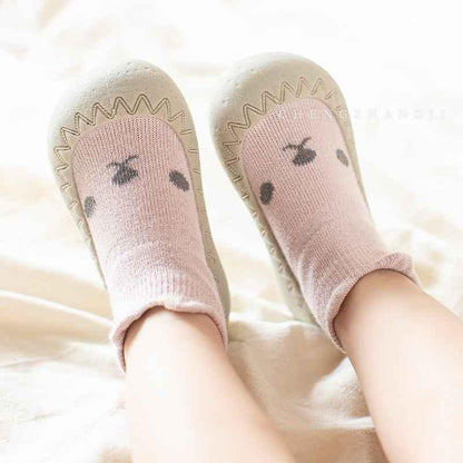 Baby Non-Slip Cotton Floor Socks - Soft Breathable Socks with Cartoon Designs - Shello's Creative Boutique
