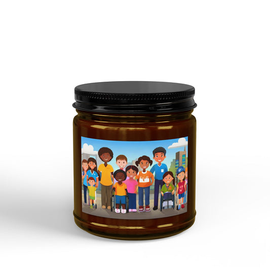 Scented Soy Candles with Black Lid, (4 and 9oz)