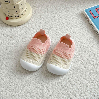 Non-Slip Baby Floor Shoes - Breathable Mesh First Walking Shoes - Shello's Creative Boutique