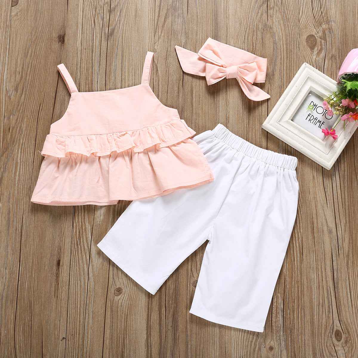 Simple Children's Clothing 3-Piece Set – Stylish & Comfortable for Summer