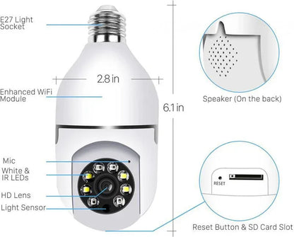 2.4G/5G Single-Band Dual-Band Wireless WIFI Light Head Small Yellow Man Camera: Security with a Touch of Fun - Shello's Creative Boutique