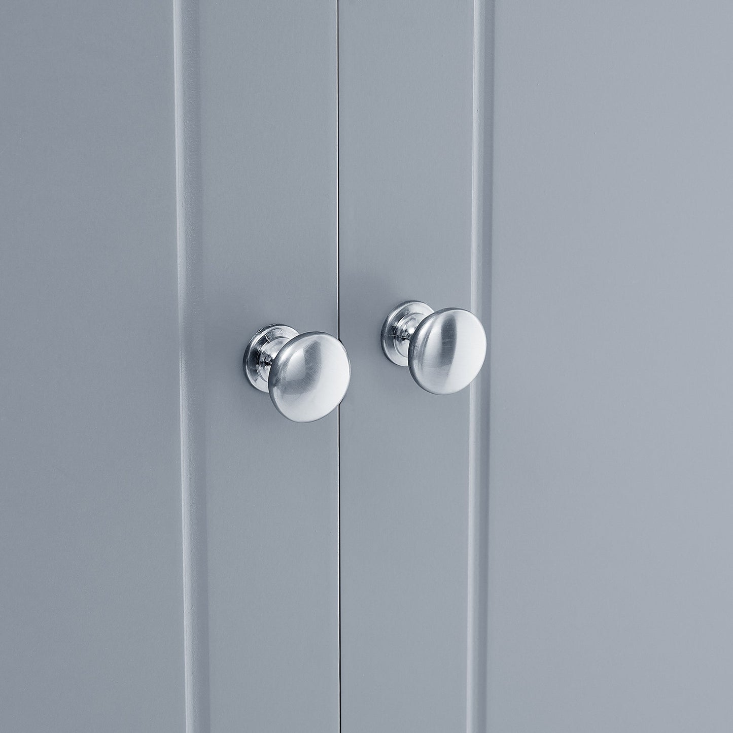 Bathroom floor storage cabinet, bathroom storage cabinet, 4-door independent cabinet, adjustable shelf, adaptive shelf, gray eprolo