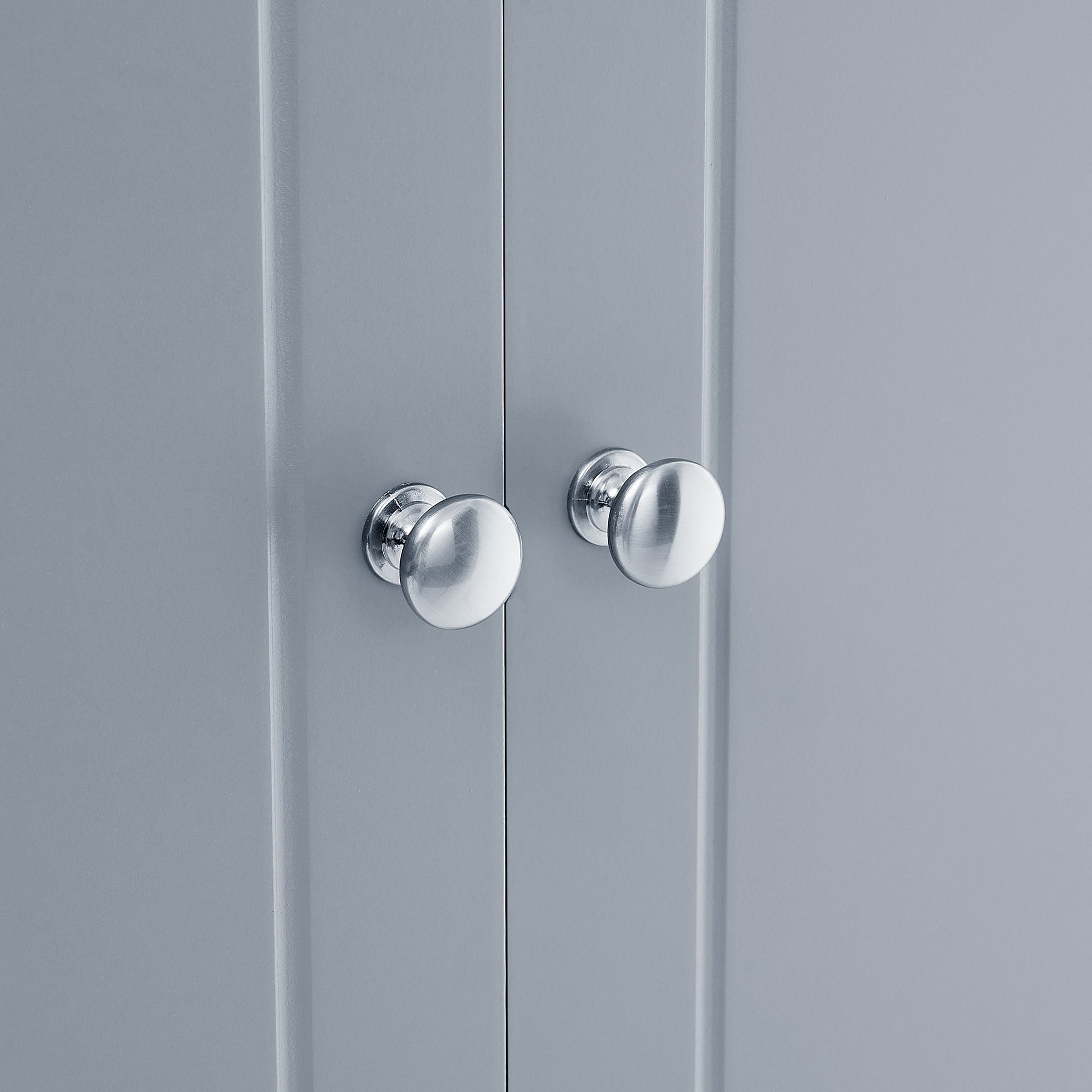 Bathroom floor storage cabinet, bathroom storage cabinet, 4-door independent cabinet, adjustable shelf, adaptive shelf, gray eprolo