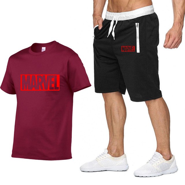 Cotton T Shirts+Shorts Men Sets Brand Clothing Two Pieces Tracksuit Shello Creative Boutique