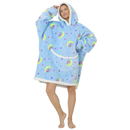 Homewear Plush Fleece Sherpa Blanket  Girls Sleepwear Homewear Fleece Warm Sherpa Blanket eprolo