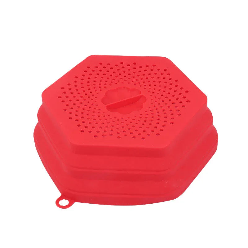 Microwave Oven Anti Spluttering Lid Collapsible Silicone Microwave Food Cover with Plate Microwave Cover lids - Shello's Creative Boutique