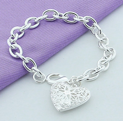 Women Fashion Sterling  Silver Jewelry 925 Solid Silver Grape Bead Charm Chain Bracelets & Bangles For Women Gift eprolo