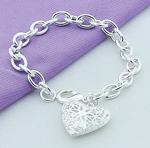 Women Fashion Sterling  Silver Jewelry 925 Solid Silver Grape Bead Charm Chain Bracelets & Bangles For Women Gift eprolo