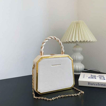 Shello's Creative Boutique – Fashionable Small Square Chain Crossbody Bag - Shello's Creative Boutique