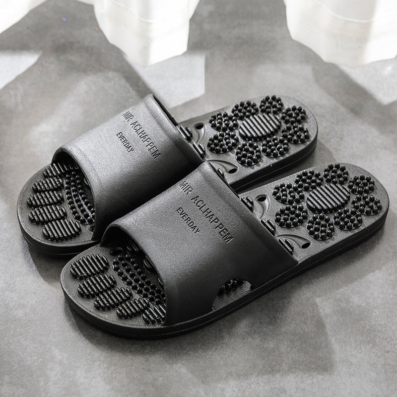 Home Bathroom Non-slip Indoor Slippers Supermarket Hotel Men's And Women's Massage House Soft Foams Slippers eprolo