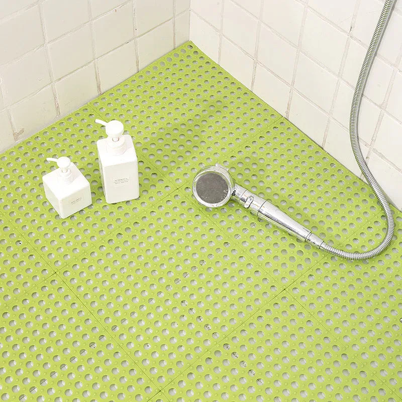 Modular Interlocking Bath Mat - Non-Slip Waterproof TPR Floor Tiles 30x30cm - Shello's Creative Boutique