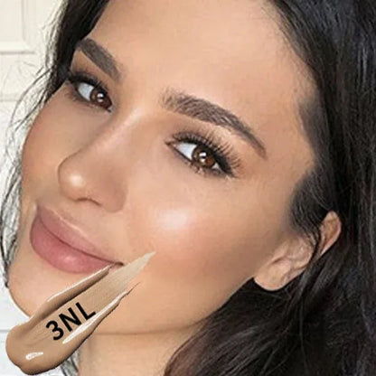 Professional Full Coverage Liquid Foundation Face Base Makeup Natural Colour Concealer - Shello's Creative Boutique