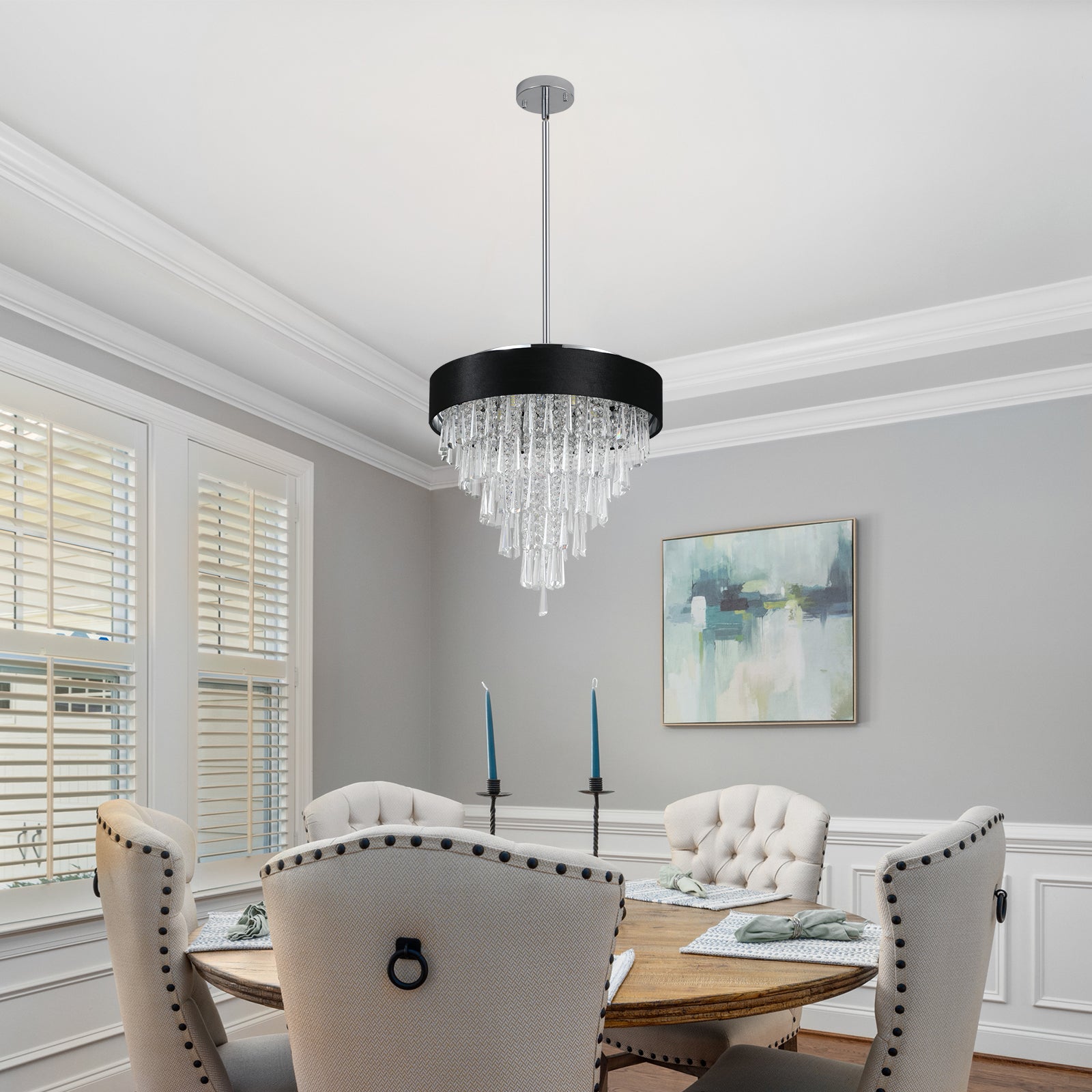 Modern Crystal Chandelier for  Living-Room Round Cristal Lamp Luxury Home Decor  Light Fixture eprolo