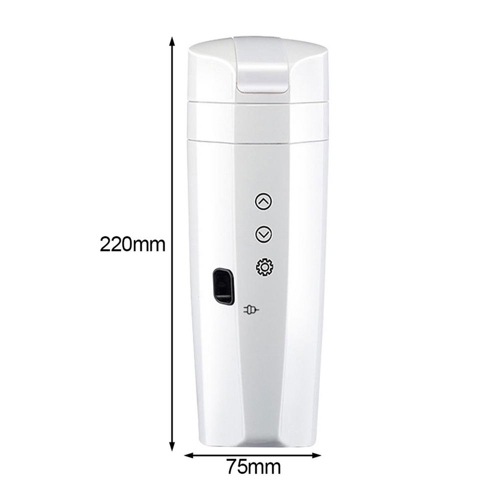 70W Real-time Temperature Vehicle Heating Cup 12V 24V Waterproof Stainless Steel Car Kettle Water Heater Car Mug Travel Kettle eprolo
