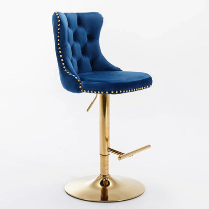 Modern Upholstered Bar Stools with Backs Comfortable Tufted -nSet of 2 - Shello's Creative Boutique