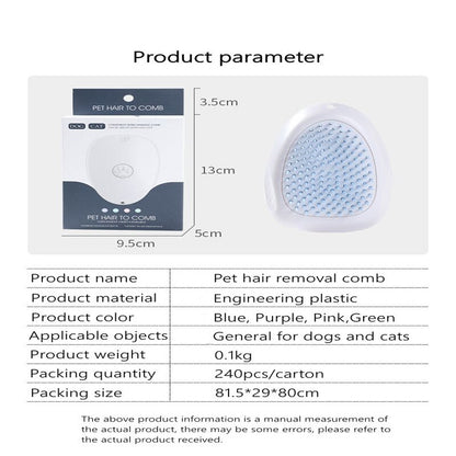 One-Click Self-Cleaning Cat Brush - Hair Removal & Massage Grooming Tool