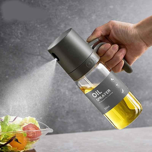 250ml Glass Oil Spray Bottle - High Borosilicate Cooking Oil Mister Dispenser - Shello's Creative Boutique