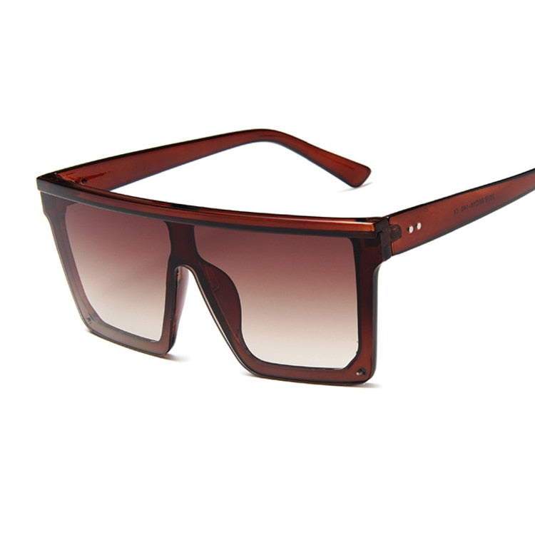New Black Square Sunglasses Women Big Frame Fashion Retro Mirror Sun Glasses Female Brand Vintage Lady Lunette De Soleil Femme