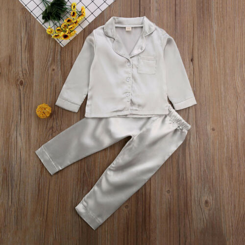 Kids Silk Satin Pyjama Set – Cosy Luxury for Autumn - Winter