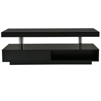 U-Can LED Coffee Table – Modern Elegance with Smart Storage - Shello's Creative Boutique