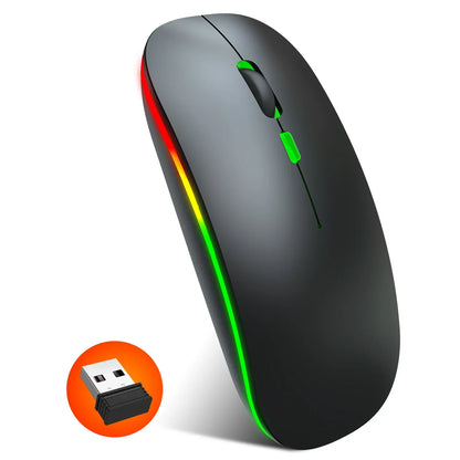 2.4G Colorful Luminous Wireless Mouse Silent Laptop Desktop Office Mouse - Shello's Creative Boutique