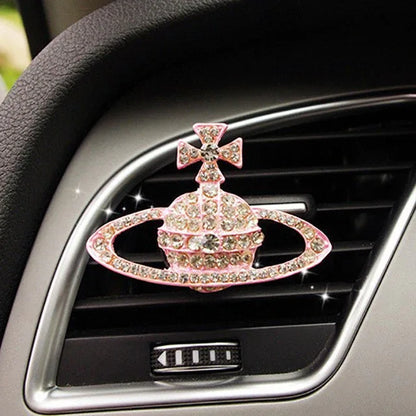 Car Air Freshener Scents Auto Perfume Vent Outlet Clip With Solid Fragrance Sheet Swan Mushroom Butterflies Planet Dance Girl - Shello's Creative Boutique