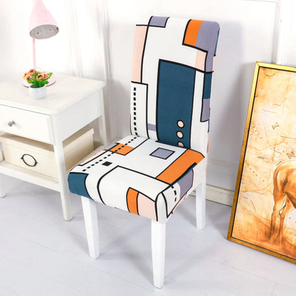 Abstract Design Chair Cover - Shello's Creative Boutique