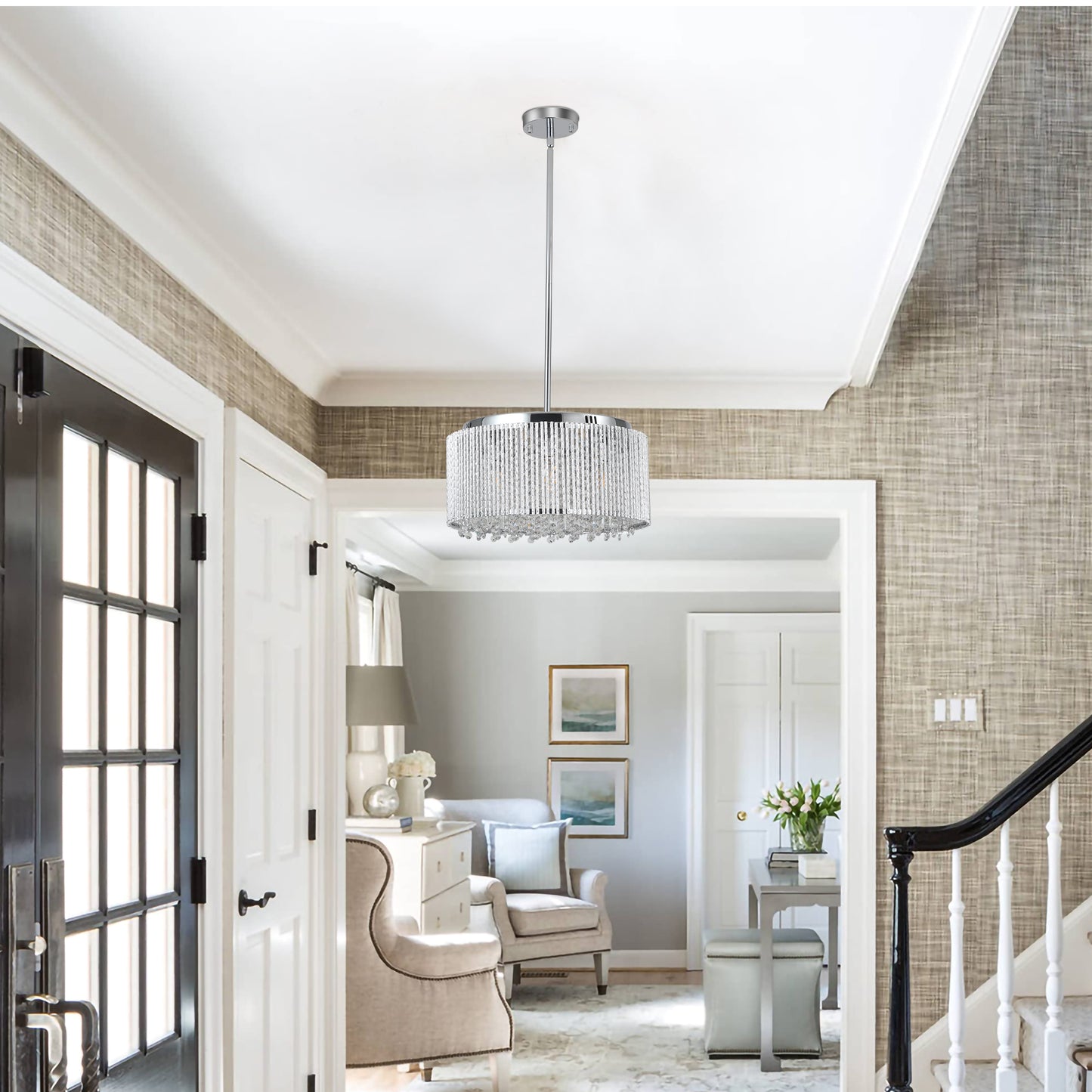 Modern Crystal Chandelier for Living-Room Round Cristal Lamp Luxury Home Decor Light Fixture eprolo