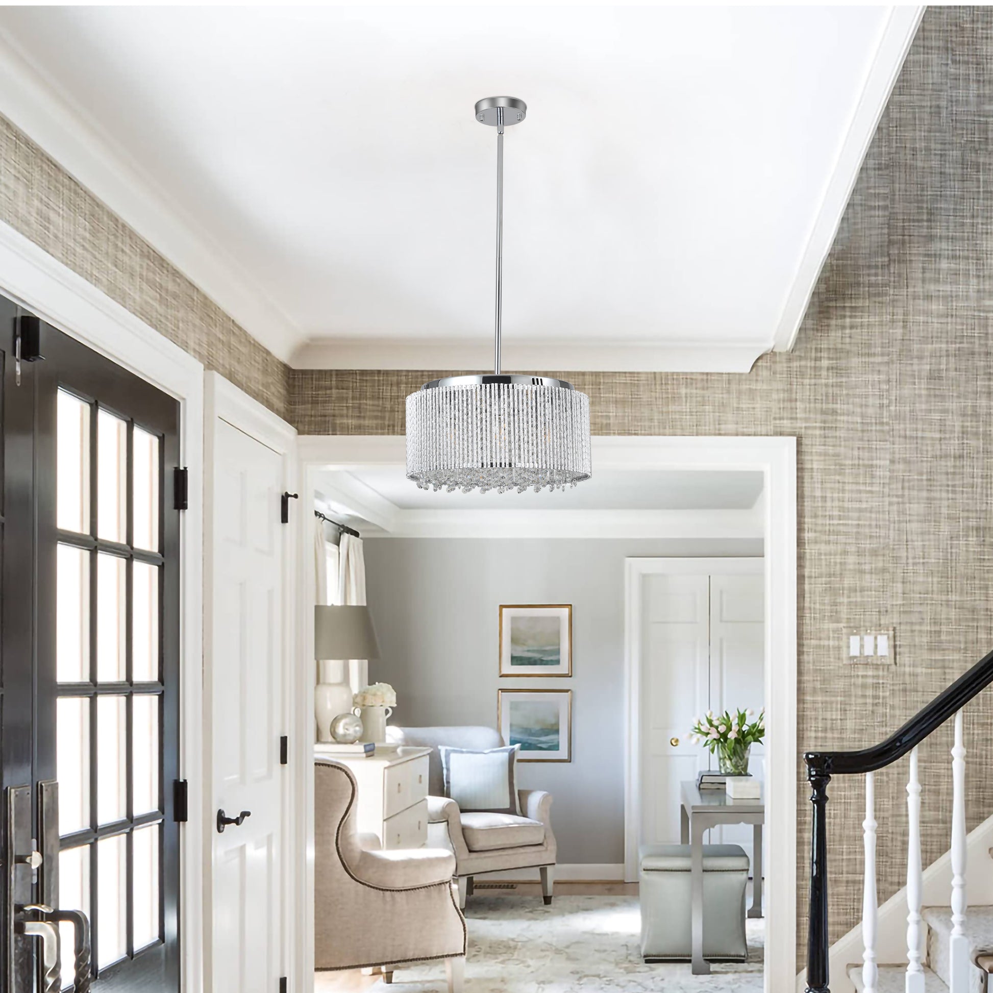 Modern Crystal Chandelier for Living-Room Round Cristal Lamp Luxury Home Decor Light Fixture eprolo