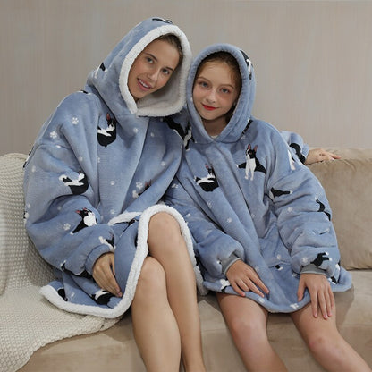 Homewear Plush Fleece Sherpa Blanket  Girls Sleepwear Homewear Fleece Warm Sherpa Blanket eprolo