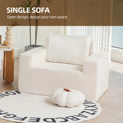 Sofa in a Box Foam Sofa Couch with Pillow Bean Bag Chairs Stuffed High-Density Foam - Shello's Creative Boutique