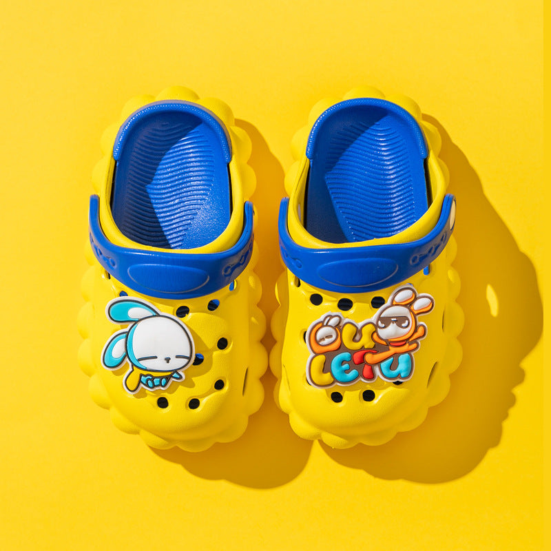 New Children's Hole Shoes Baby Children's Shoes Boys And Girls Summer Cute Outer Wear Toddler Soft Bottom Sandals And Slippers eprolo