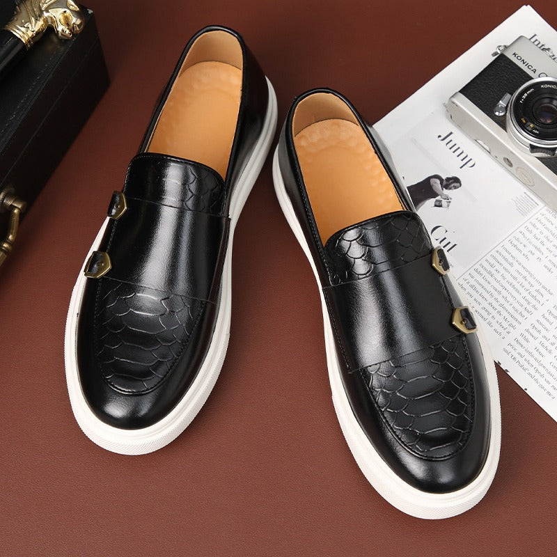 Fashionable casual leather shoes for men's shoes and men's board shoes Shello Creative Boutique