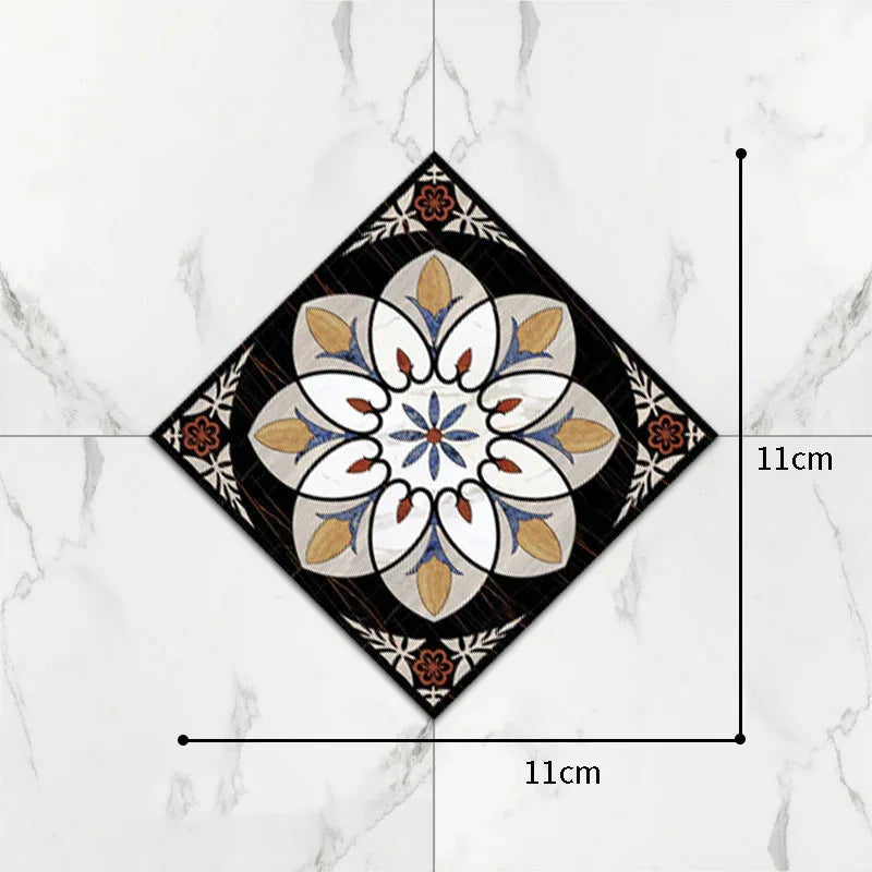 Self-Adhesive Floor Tile Stickers – Waterproof Wear-Resistant Diagonal Design - Shello's Creative Boutique