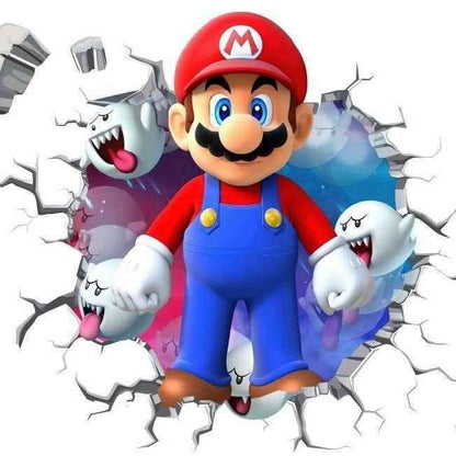 Super Mario Wall Stickers for Kids - Easy Peel & Stick Room Decor - Shello's Creative Boutique