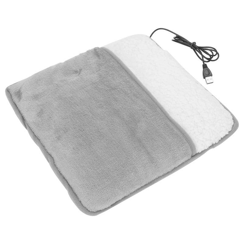 Winter Electric Foot Heating Pad USB Charging Soft Plush Washable Foot Warmer Heater Improve Sleeping Household Foot Warming Mat eprolo