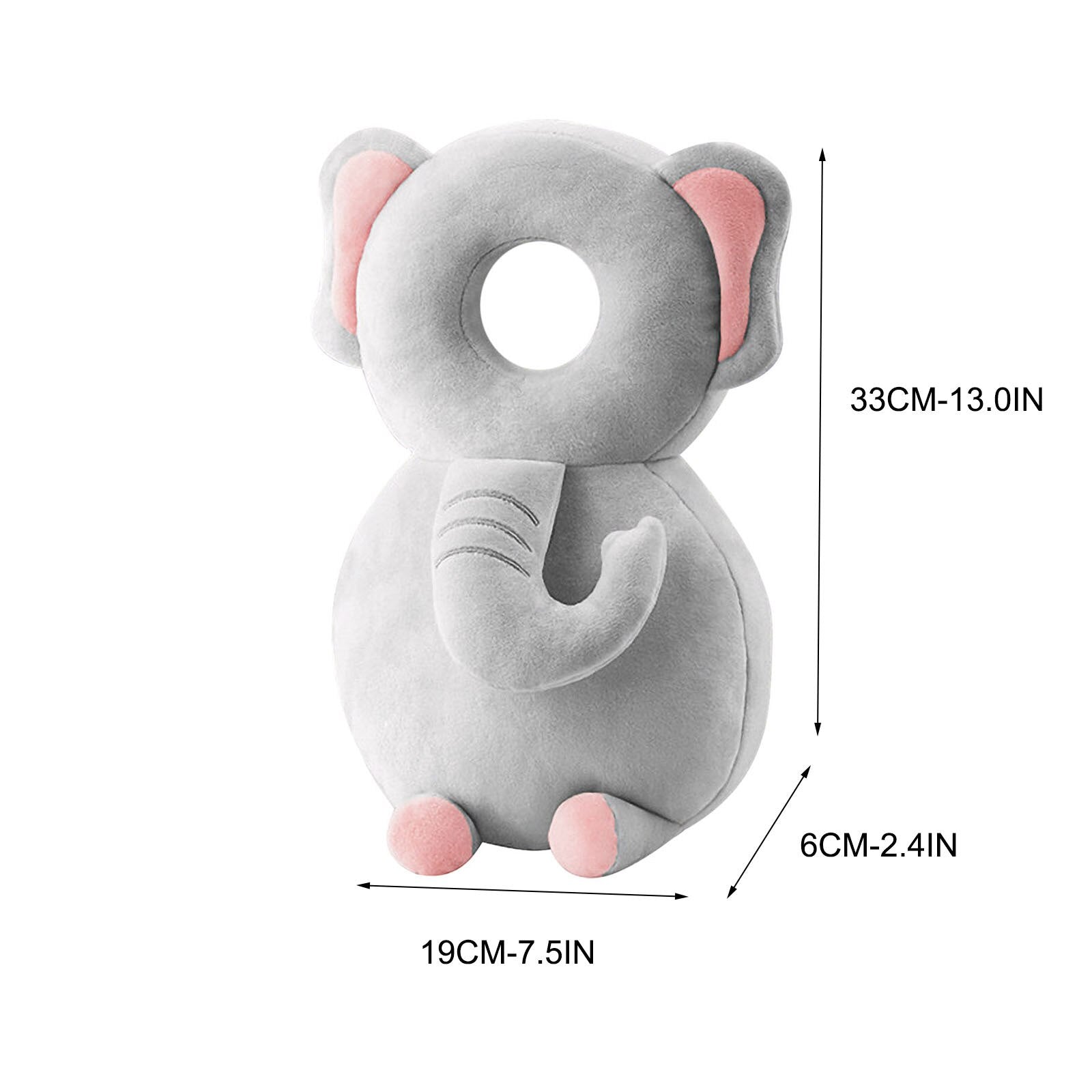 Cute Baby Infant Toddler Newborn Head Back Protector Safety Pad Baby Anti-fall Pillow Protective Pad Protection Back Pillow eprolo