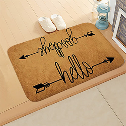Welcome Doormat Entrance Anti-Slip Mat Hallway 10 Patterns Printed Carpet For Room Bedroom Home Kitchen Door Mat Art Pad eprolo