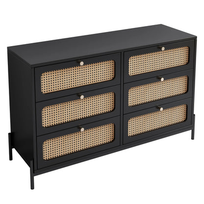 Modern Hemp Vine Wood Closet with 6 drawers - Modern Elegance - Shello's Creative Boutique