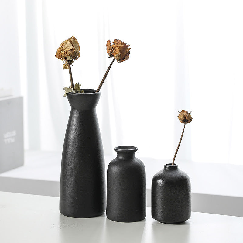 Ceramic vase decoration home living room wine cabinet flower planter modern decorative flower set of 3 pieces eprolo