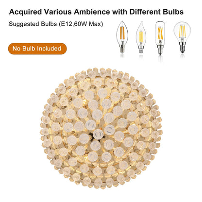 Luxury Gold Crystal Chandelier - Large Modern Ceiling Light for Dining Room - Shello's Creative Boutique