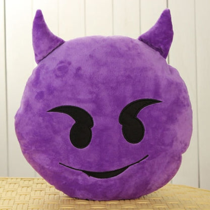 Adorable Emoji Face Pillow - 30cm Round Cushion for Kids & Adults