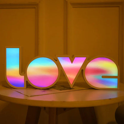 Led Decorative Lights String Valentine's Day Proposal Confession Love Light Box English Letters Modeling Lights - Shello's Creative Boutique