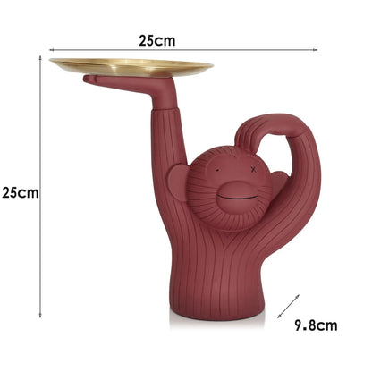 Monkey Tray Resin home Decor - Shello's Creative Boutique