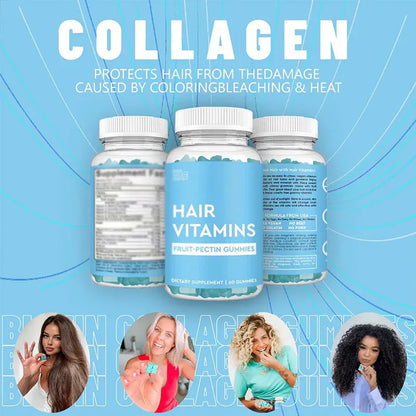 Hair Gummies with Biotin Growth Variety: Health Functional Gummies - Shello's Creative Boutique