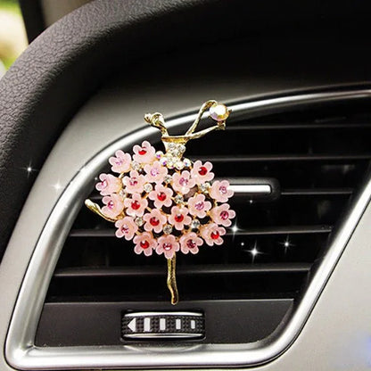 Car Air Freshener Scents Auto Perfume Vent Outlet Clip With Solid Fragrance Sheet Swan Mushroom Butterflies Planet Dance Girl - Shello's Creative Boutique