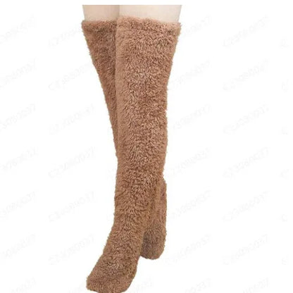 Cozy Plush Over-Knee Socks - Ultra-Soft Winter Leg Warmers - Shello's Creative Boutique