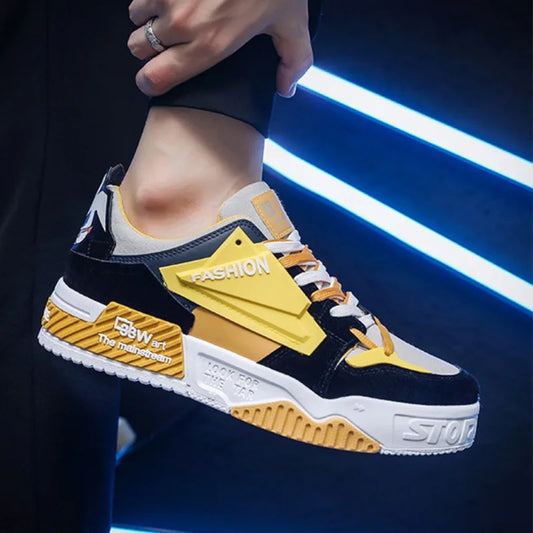 New Men‘s Sneakers Fashion Skateboard Shoes Outdoor Casual Running Shoes For Men Lace-up Platform Tenis Shoes Zapatillas Hombre eprolo