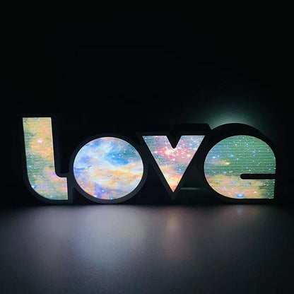Led Decorative Lights String Valentine's Day Proposal Confession Love Light Box English Letters Modeling Lights - Shello's Creative Boutique